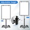 Costway Mobile Whiteboard 40'' x 26'' Height Adjustable Magnetic Dry Erase Board with Stand